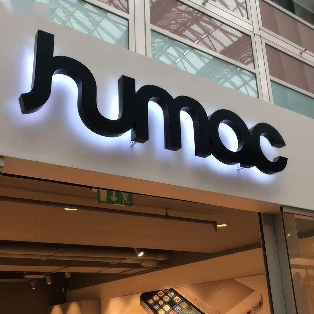 Humac 3D Backlit Letters Business Metal Led Sign - Shineneon