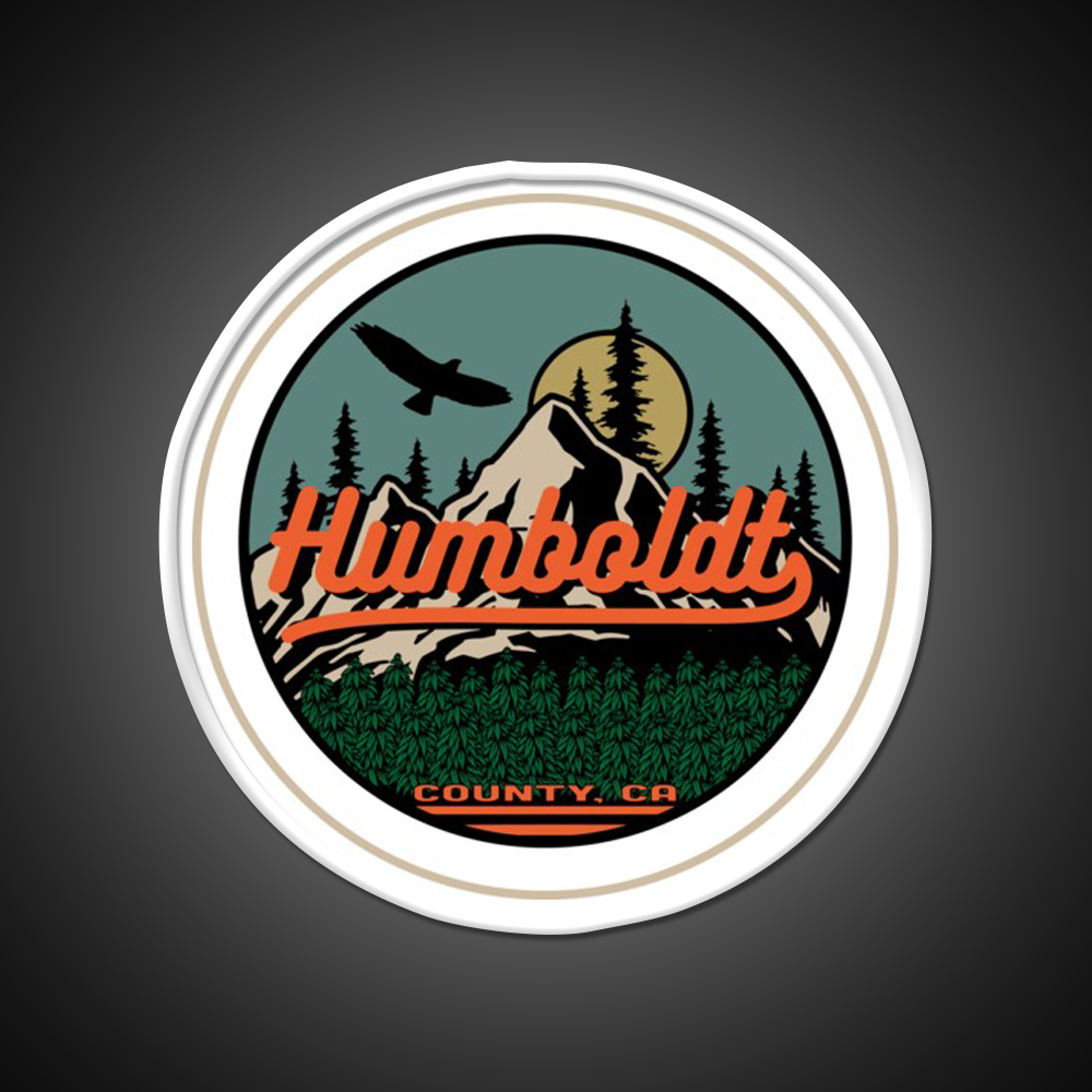 Humboldt County California Seal Hemp Inspired Green Leaf Led Neon Sign Rgb Color - LED neon sign view 11