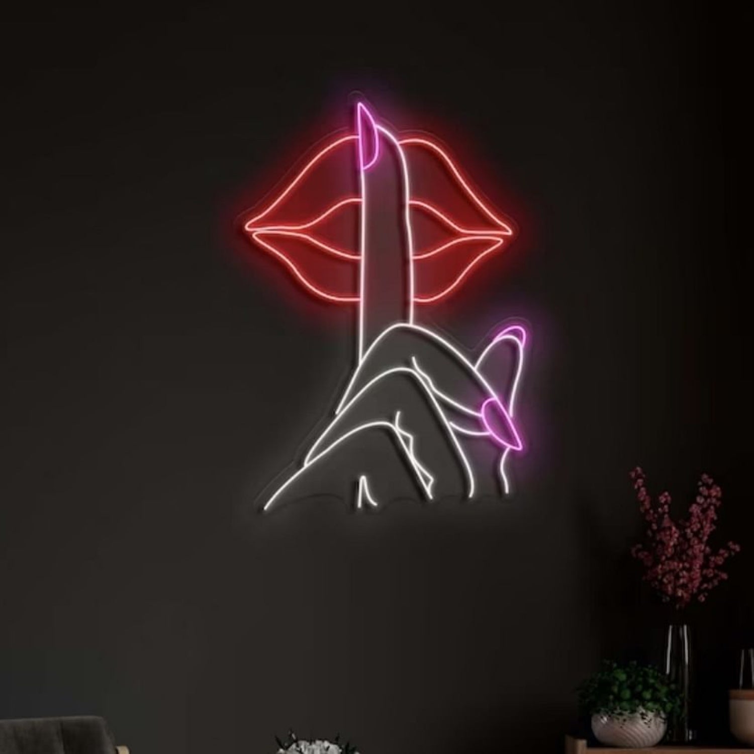 Hush Custom Neon Light Sign | Shineneon