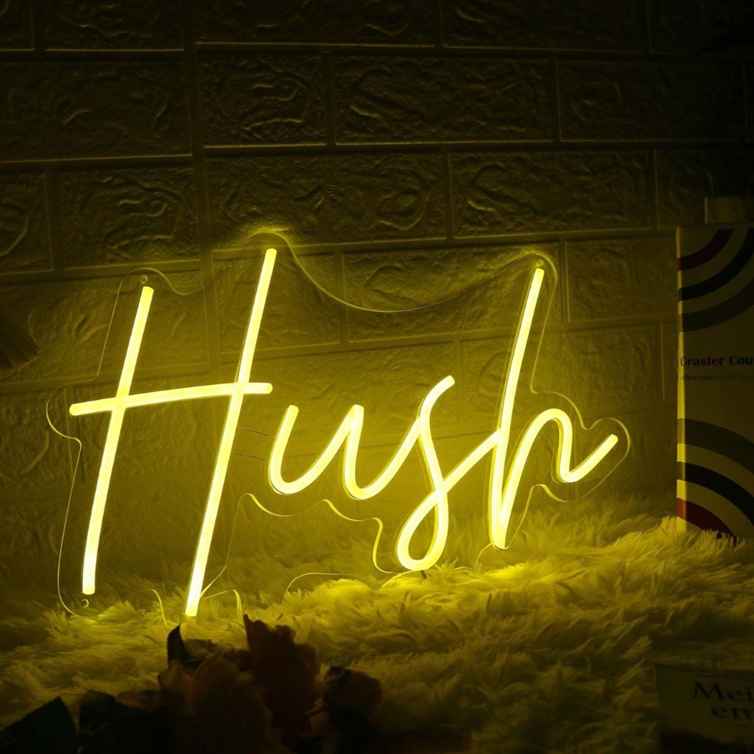 Hush Yellow Led Neon Sign | Shineneon