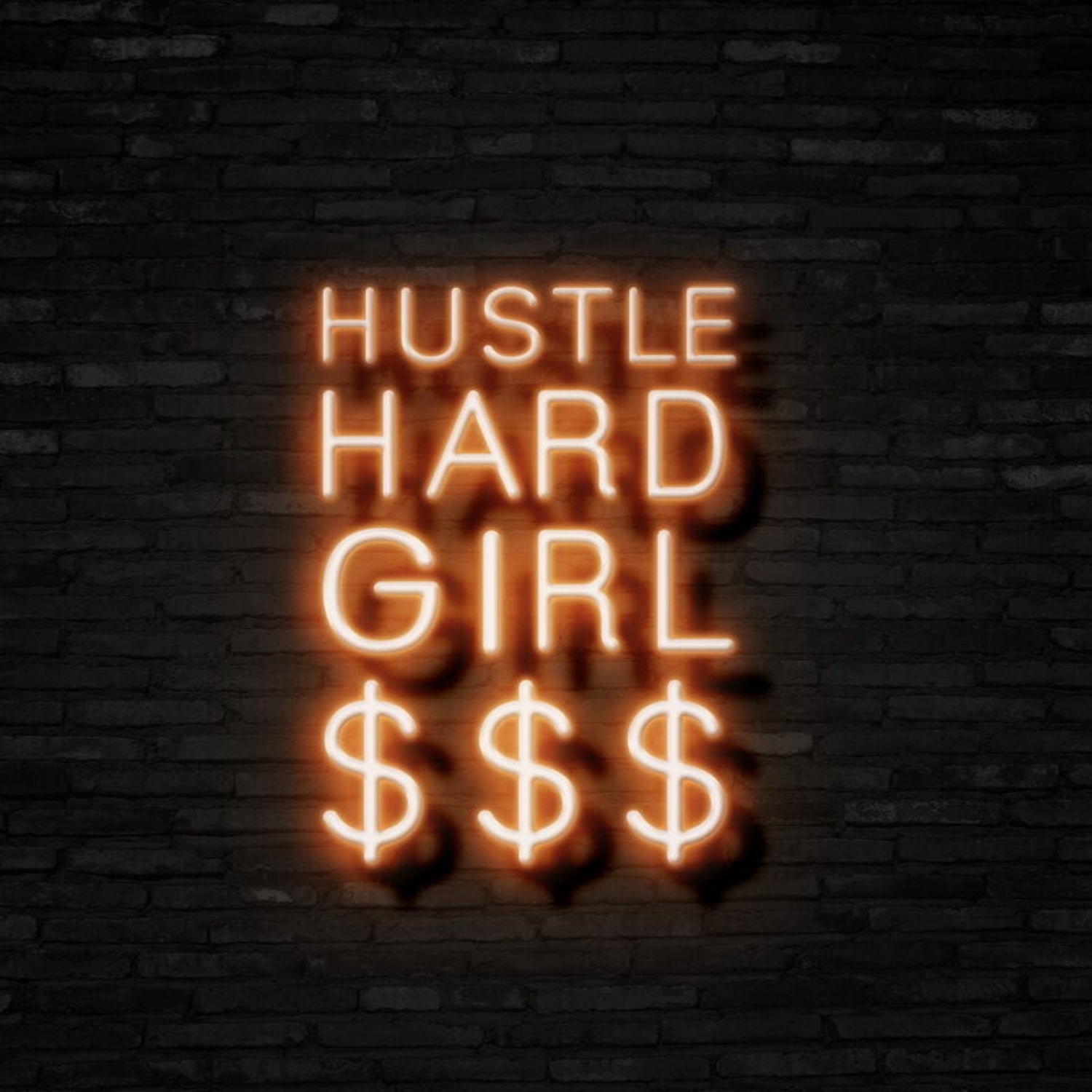 Hustle Hard Girl Led Neon Sign | Shineneon