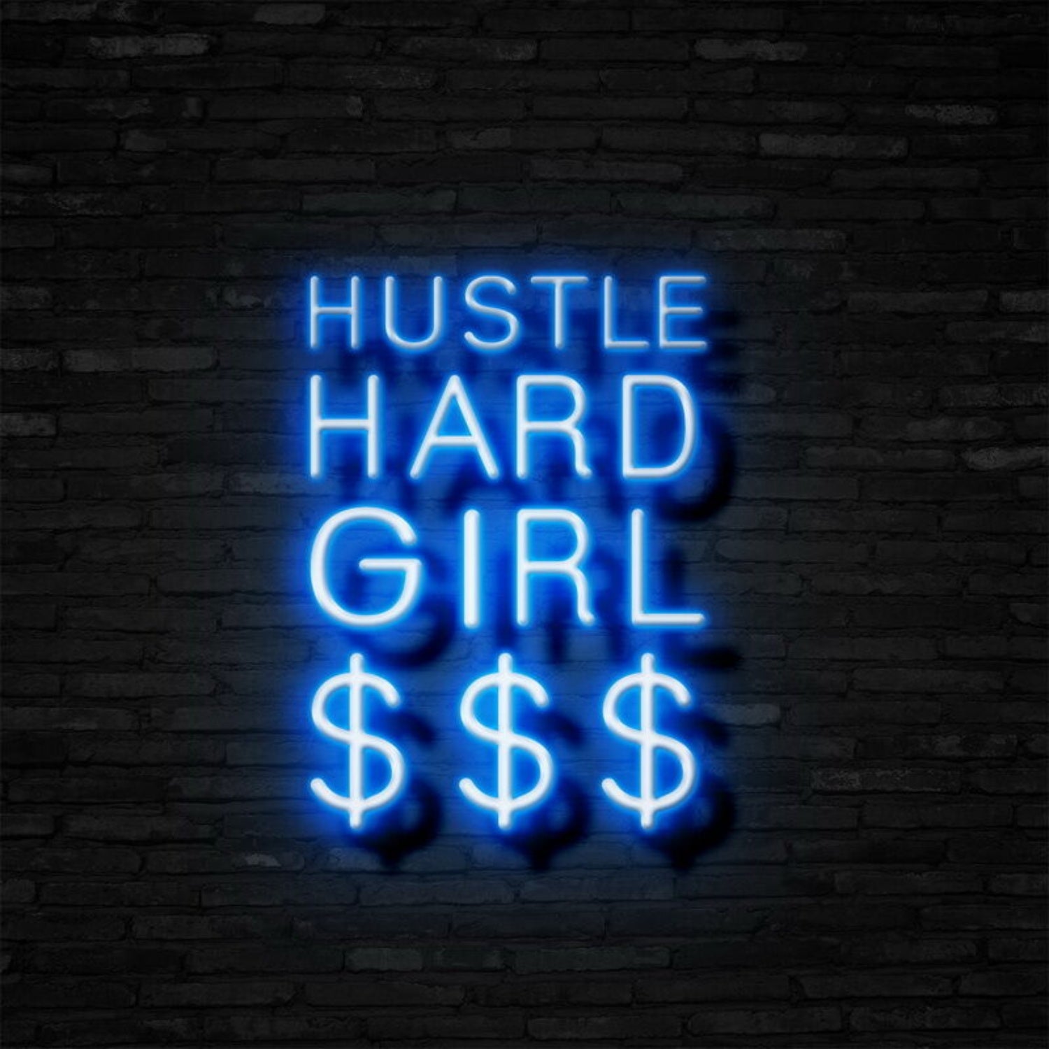 Hustle Hard Girl Led Neon Sign | Shineneon