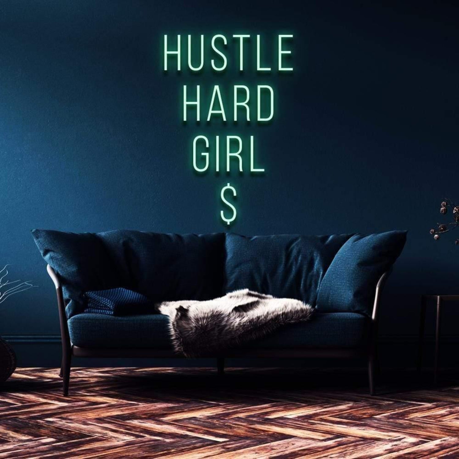 Hustle Hard Girl Pink Led Neon Sign For Home Decor | Shineneon