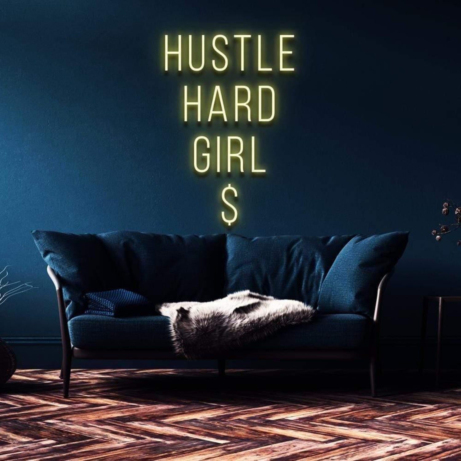 Hustle Hard Girl Pink Led Neon Sign For Home Decor | Shineneon