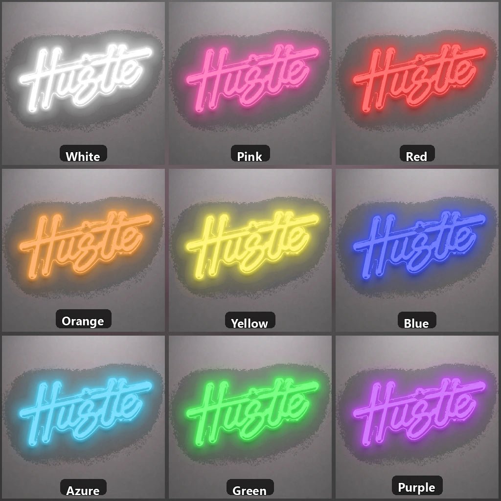 Hustle Vintage LED Neon Sign - Shineneon
