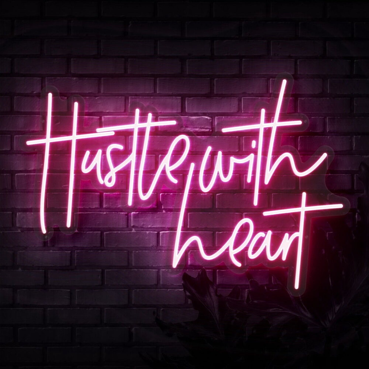 Hustle With Heart Led Neon Sign - Shineneon