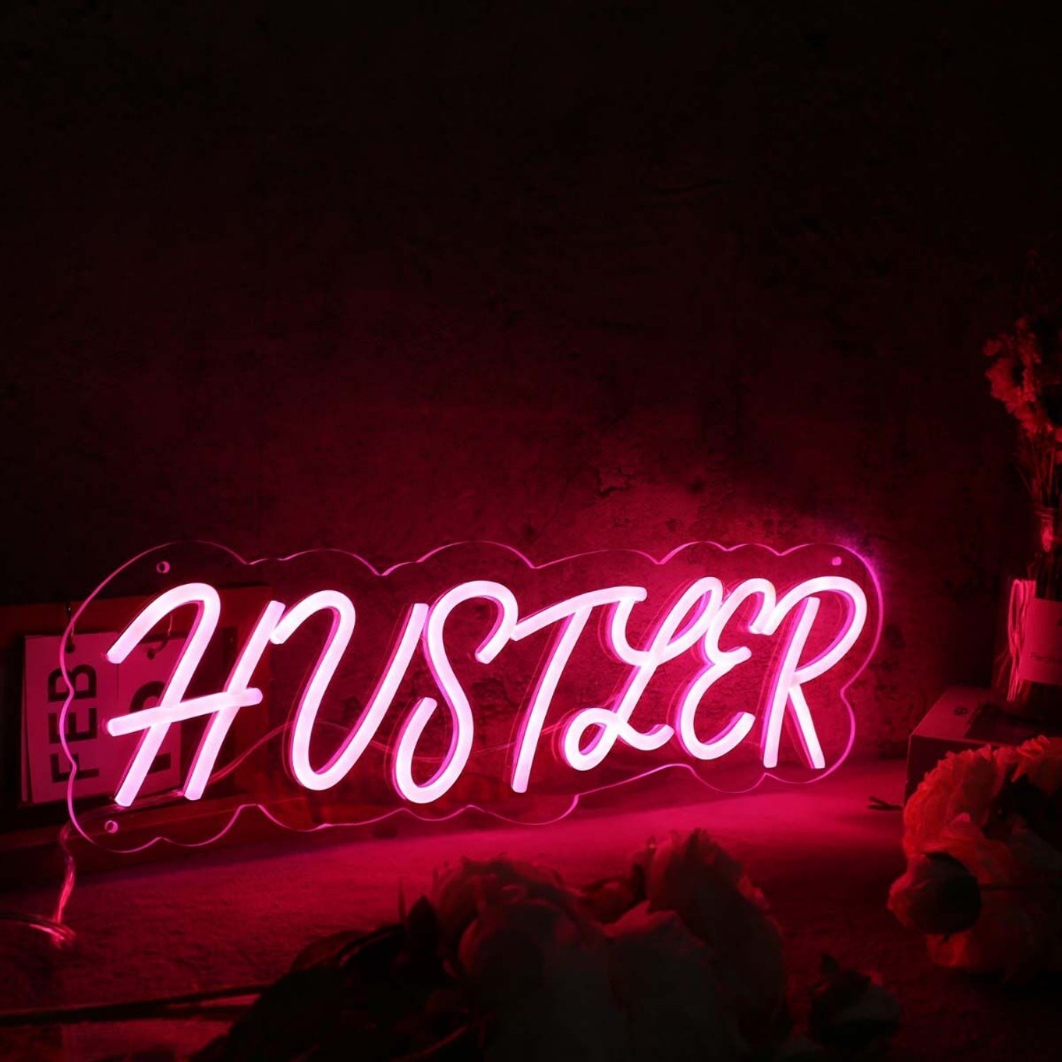 Hustler Red Custom Led Neon Sign - Shineneon