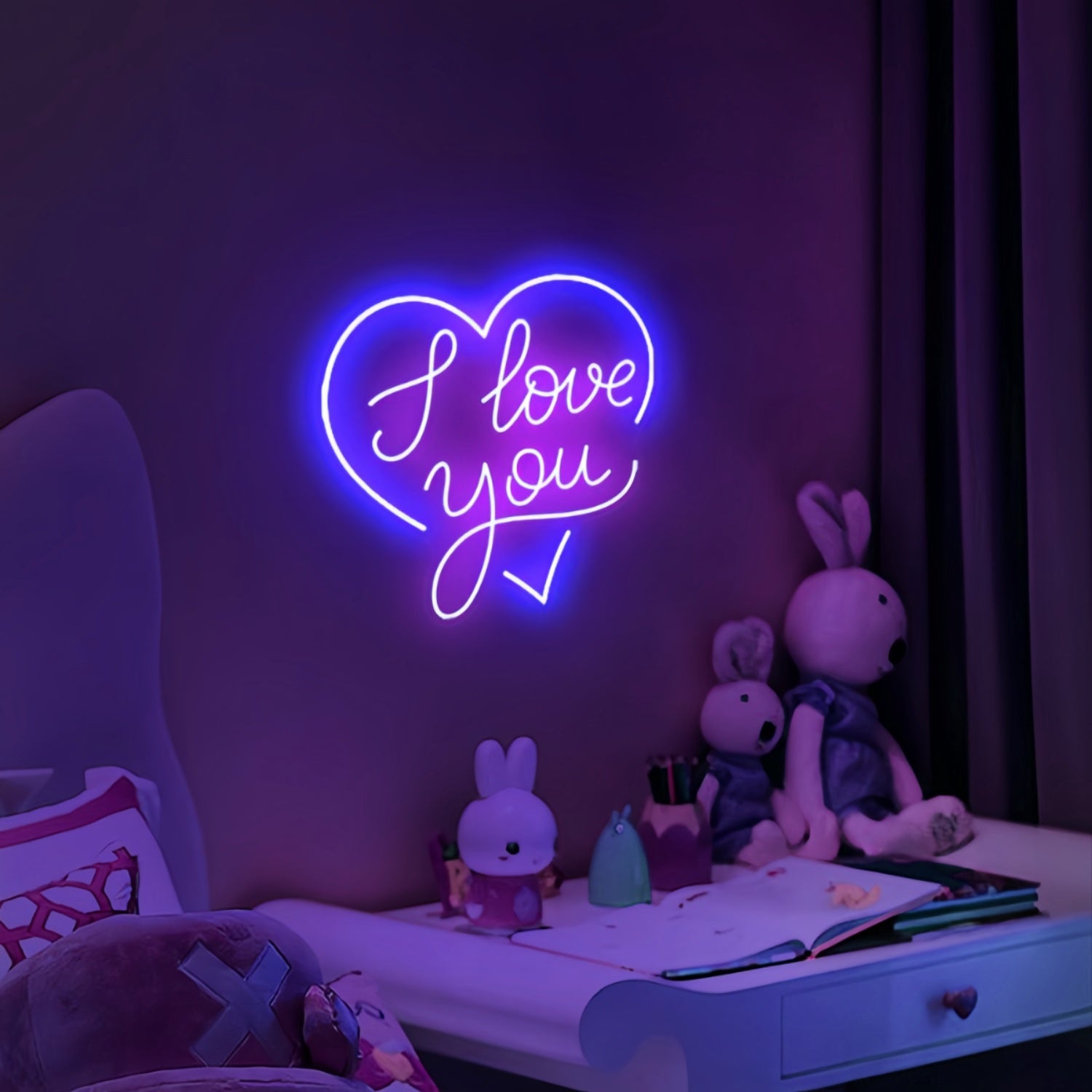 I Adore You Forever Heart Neon Sign | Shineneon