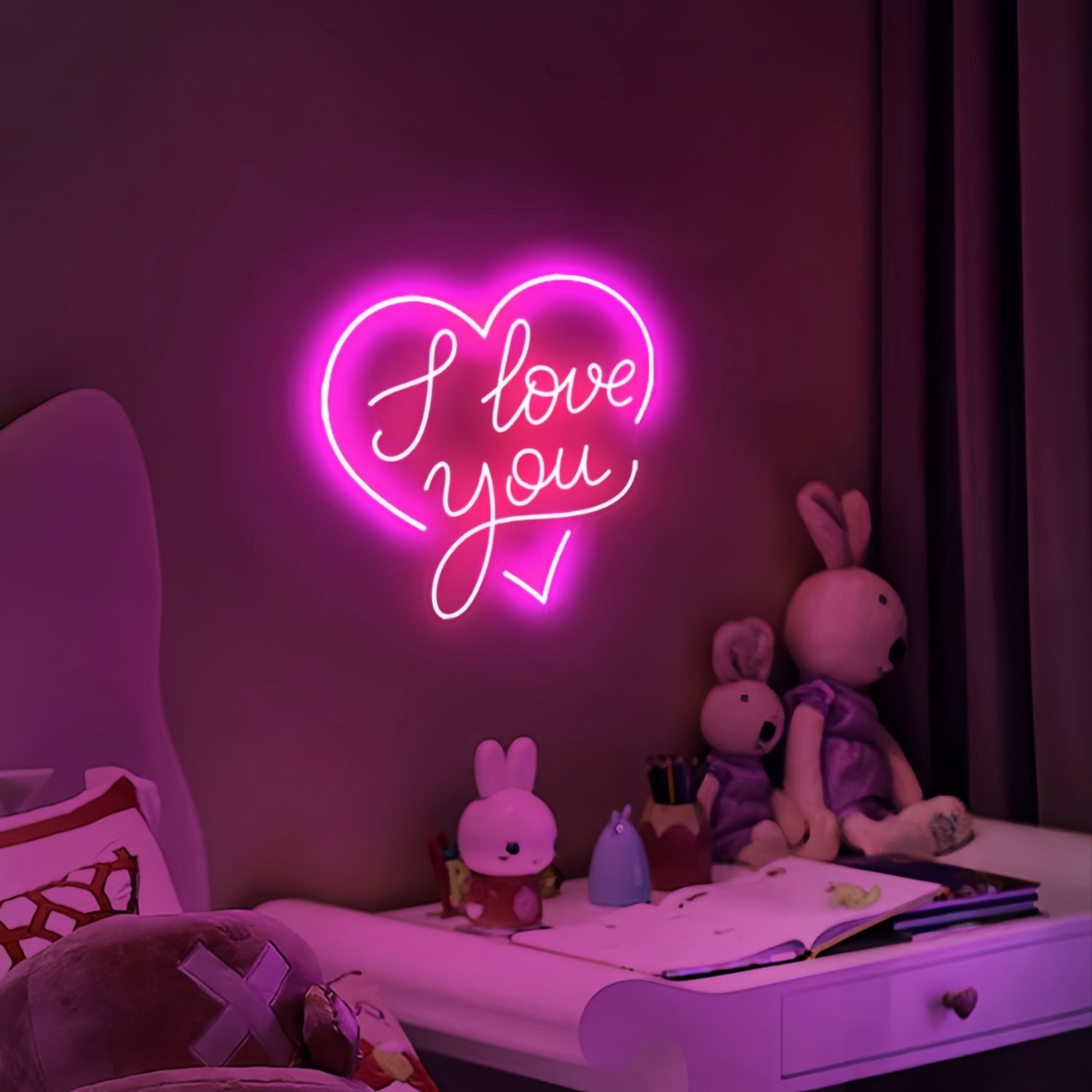 I Adore You Forever Heart Neon Sign | Shineneon