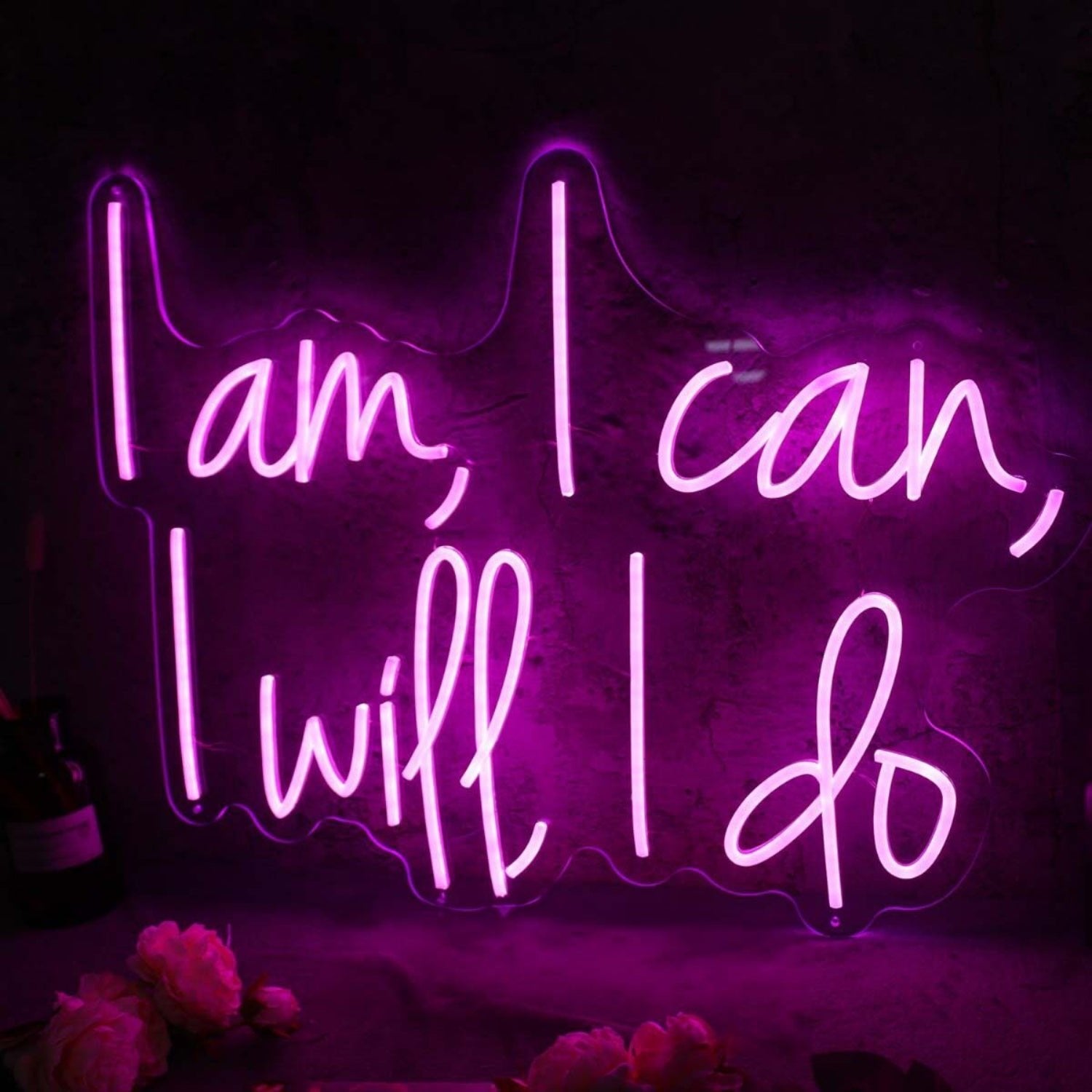 I Am I Can I Will I Do Pink Led Neon Sign - Shineneon