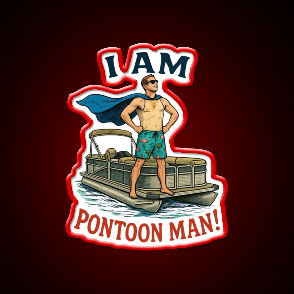 I Am Pontoon Man Beer Bar Decor Led Neon Sign Rgb Color - LED neon sign view 10