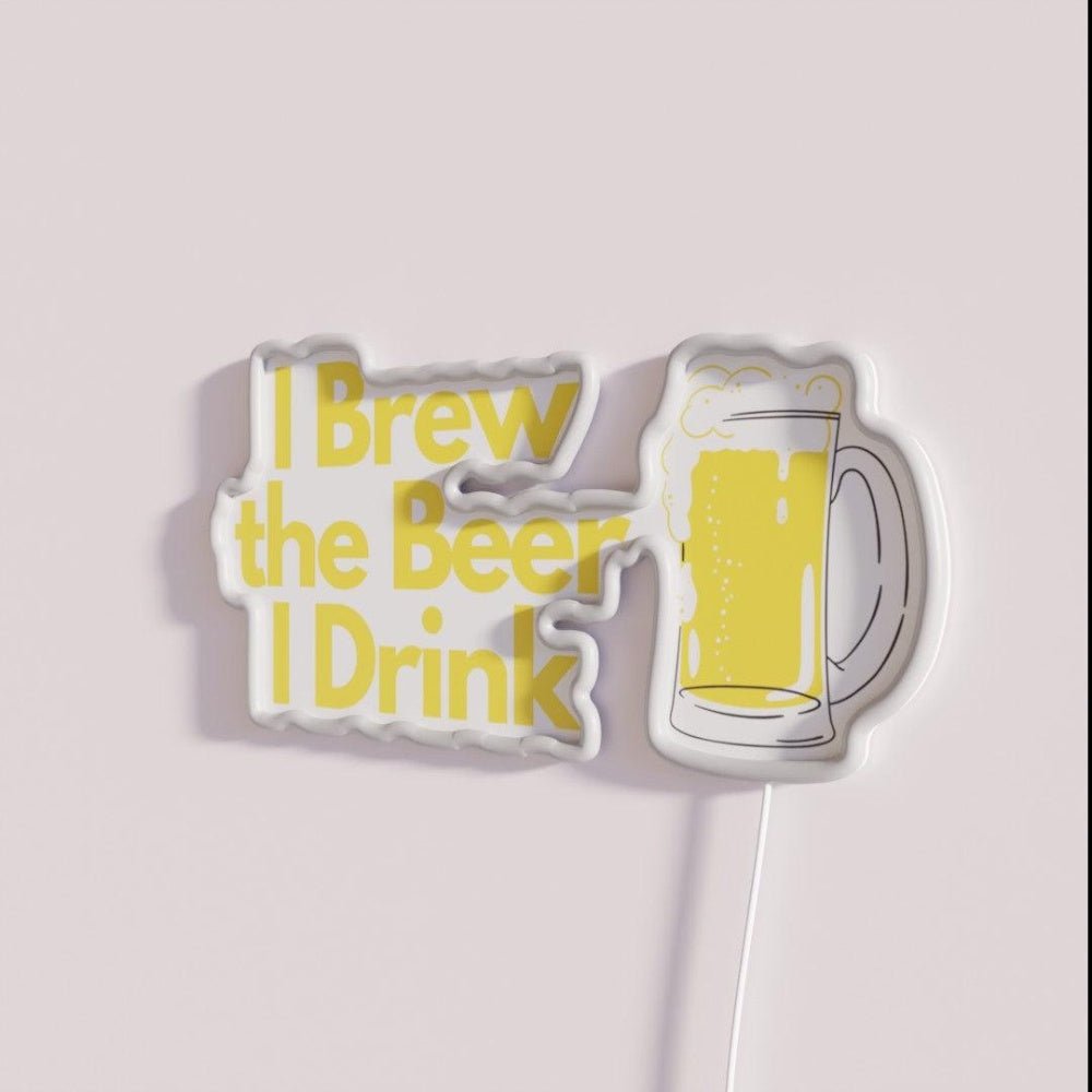 I Brew The Beer I Drink Brewing Master Rgb Led Neon Sign - Shineneon