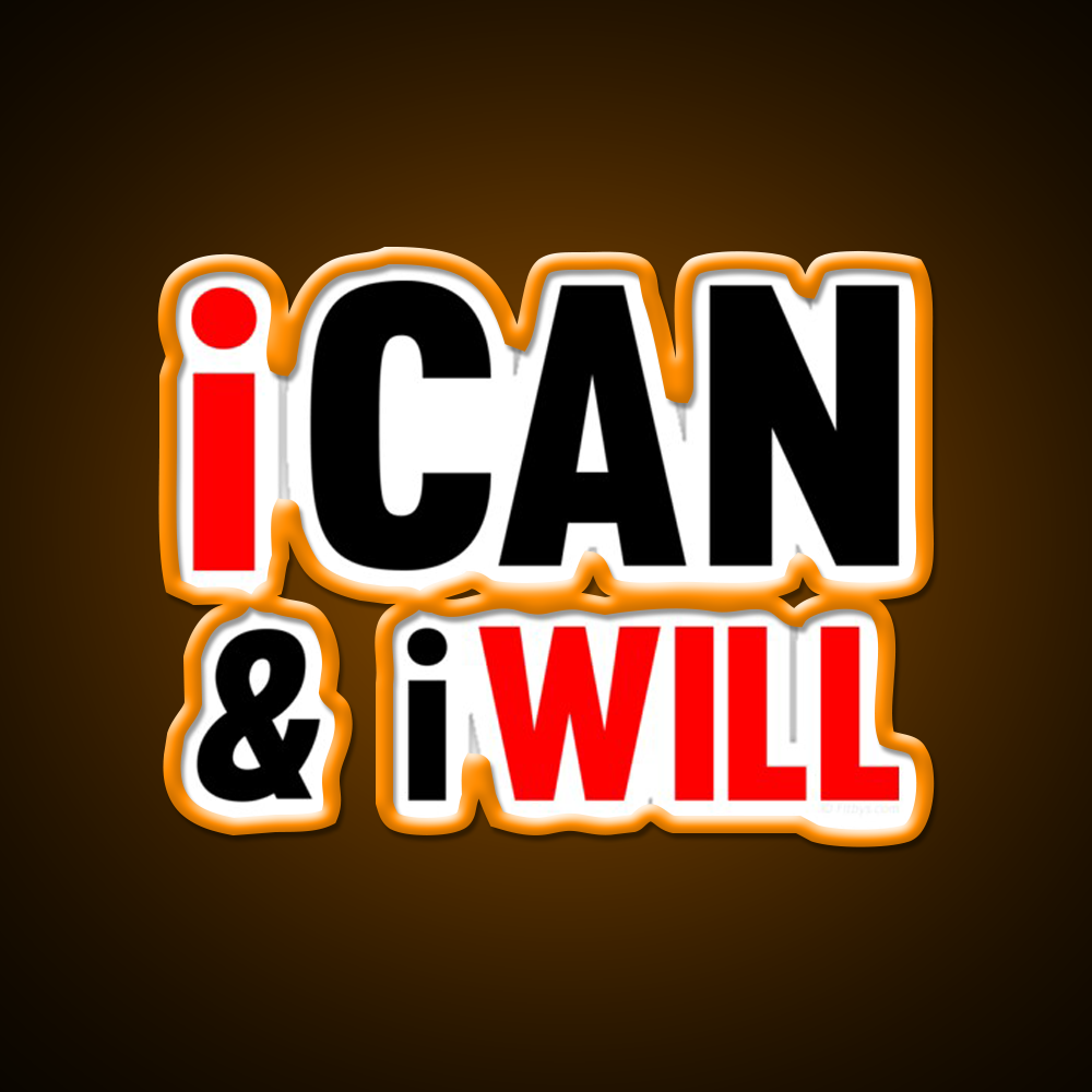 I Can And I Will Gym Fitness Led Neon Sign Rgb Color - LED neon sign view 6
