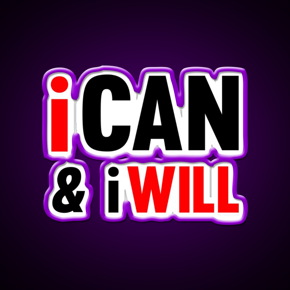 I Can And I Will Gym Fitness Led Neon Sign Rgb Color - LED neon sign view 9