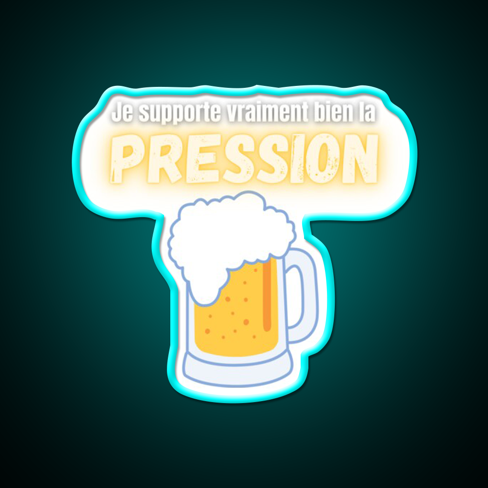 I Can Handle Beer Pressure Humor Really Well Man Cave Bar Led Neon Sign Rgb Color