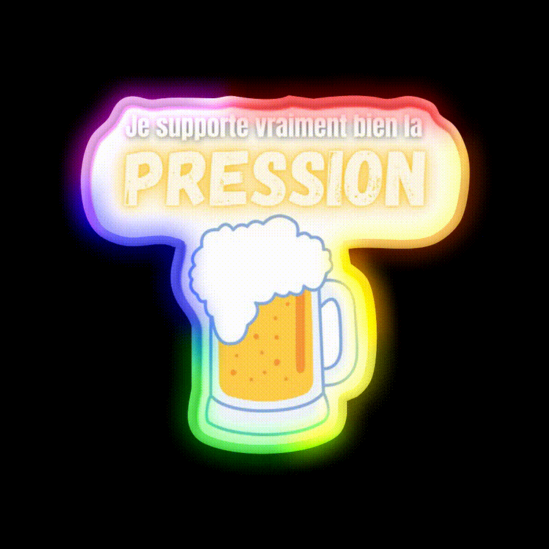 I Can Handle Beer Pressure Humor Really Well Man Cave Bar Led Neon Sign Rgb Color