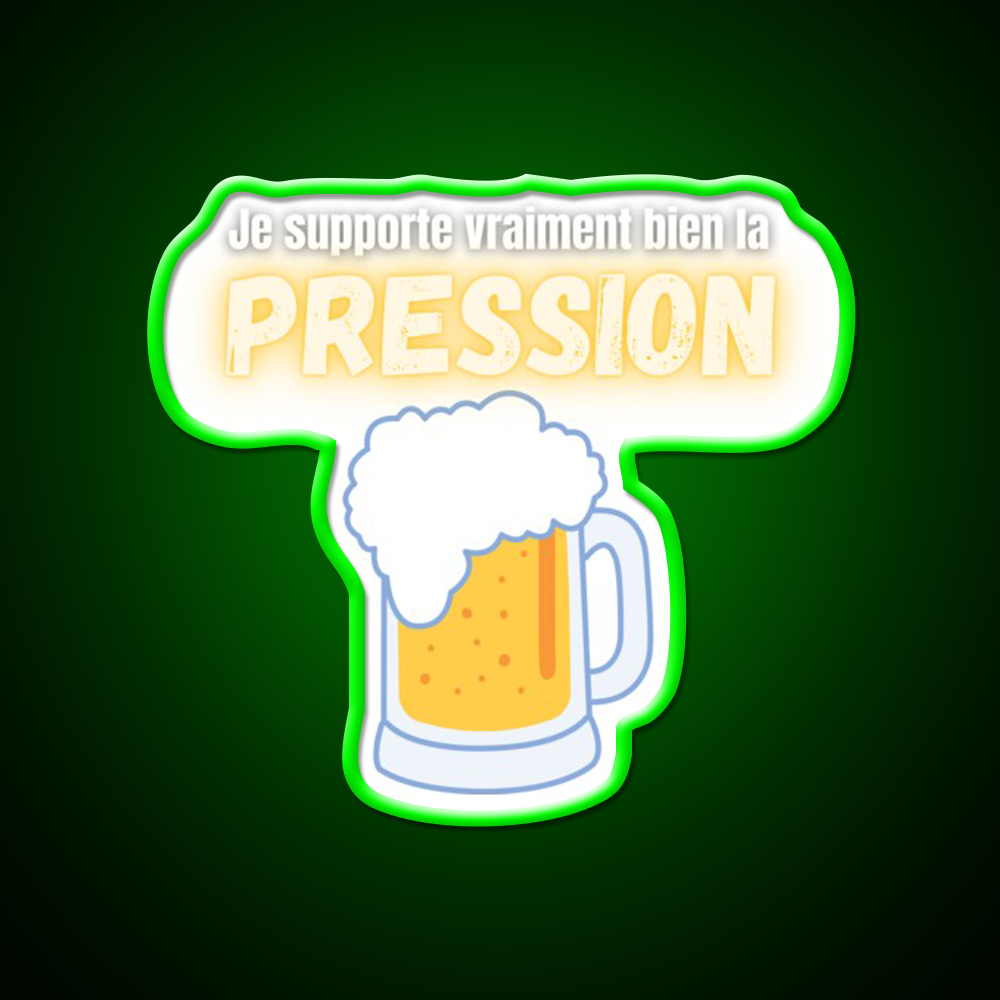 I Can Handle Beer Pressure Humor Really Well Man Cave Bar Led Neon Sign Rgb Color