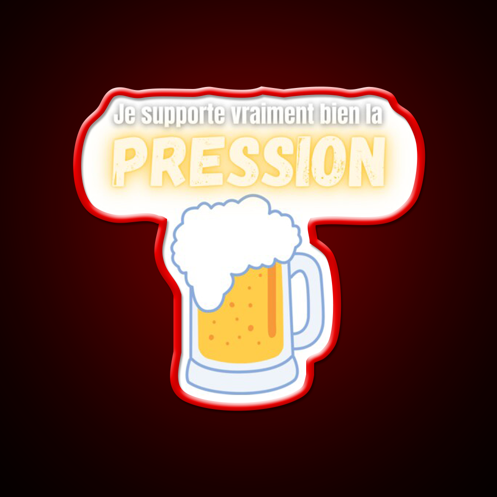 I Can Handle Beer Pressure Humor Really Well Man Cave Bar Led Neon Sign Rgb Color