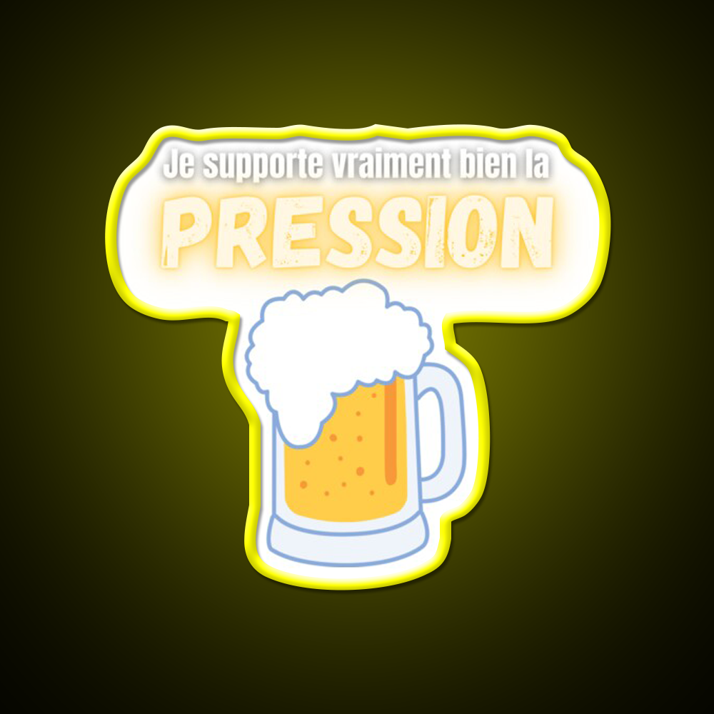 I Can Handle Beer Pressure Humor Really Well Man Cave Bar Led Neon Sign Rgb Color