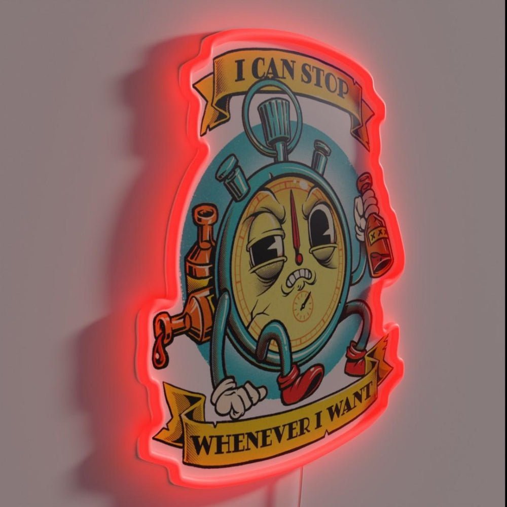 I Can Stop Whenever I Want Rgb Led Neon Sign - Shineneon