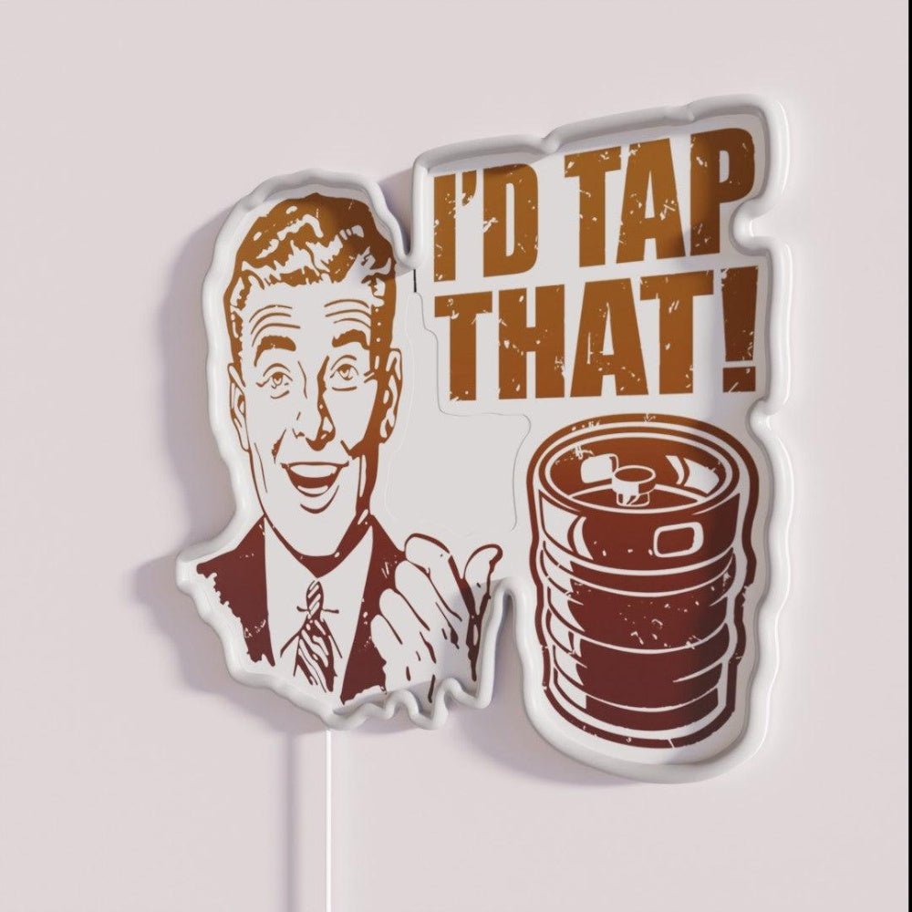 I D Tap That Keg Forecast Rgb Led Neon Sign - Shineneon