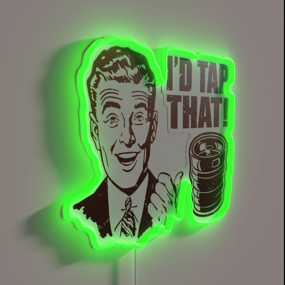 I D Tap That Keg Forecast Rgb Led Neon Sign - Shineneon