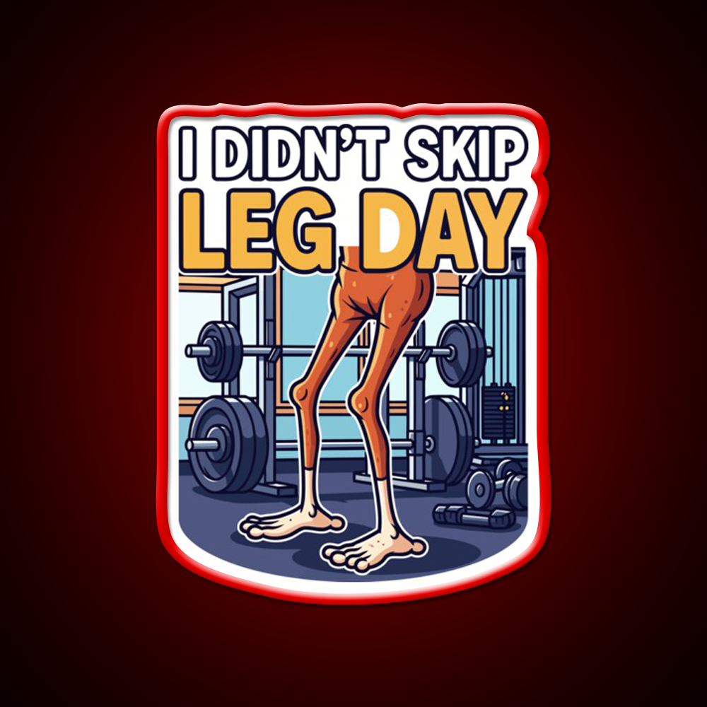 I Didn T Skip Leg Day Gym Fitness Led Neon Sign Rgb Color - LED neon sign view 10