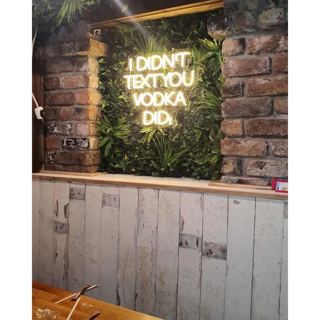 I Didnt Text You Vodka Did Led Sign Business Neon Sign - Shineneon