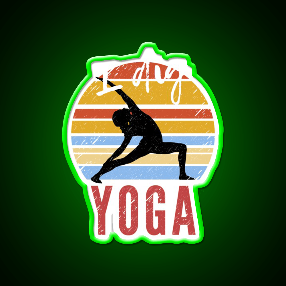 I Dig Yoga Vintage Yoga Led Neon Sign For Wellness Space Rgb Color - Shineneon