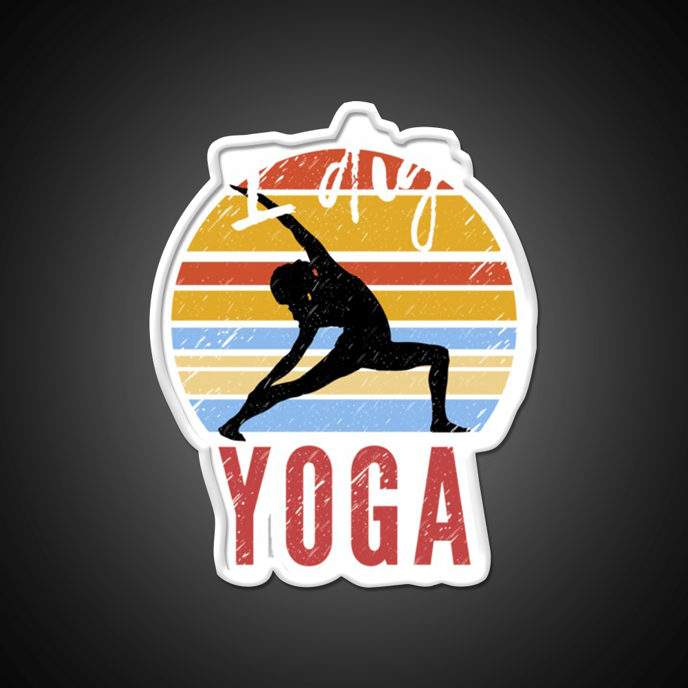 I Dig Yoga Vintage Yoga Led Neon Sign For Wellness Space Rgb Color - Shineneon