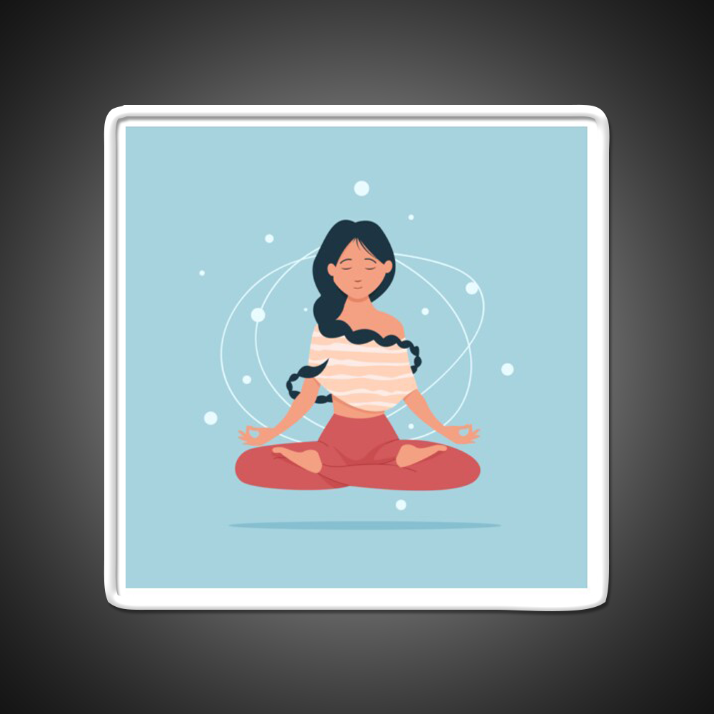 I Do Yoga To Burn Off The Crazy Yoga Led Neon Sign Rgb Color