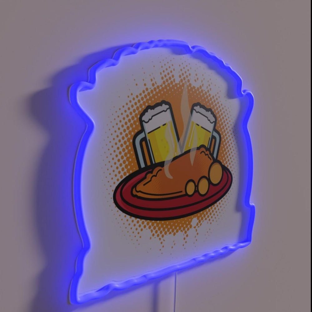 I Dont Give A Schnitzel Germany Food Rgb Led Neon Sign - Shineneon