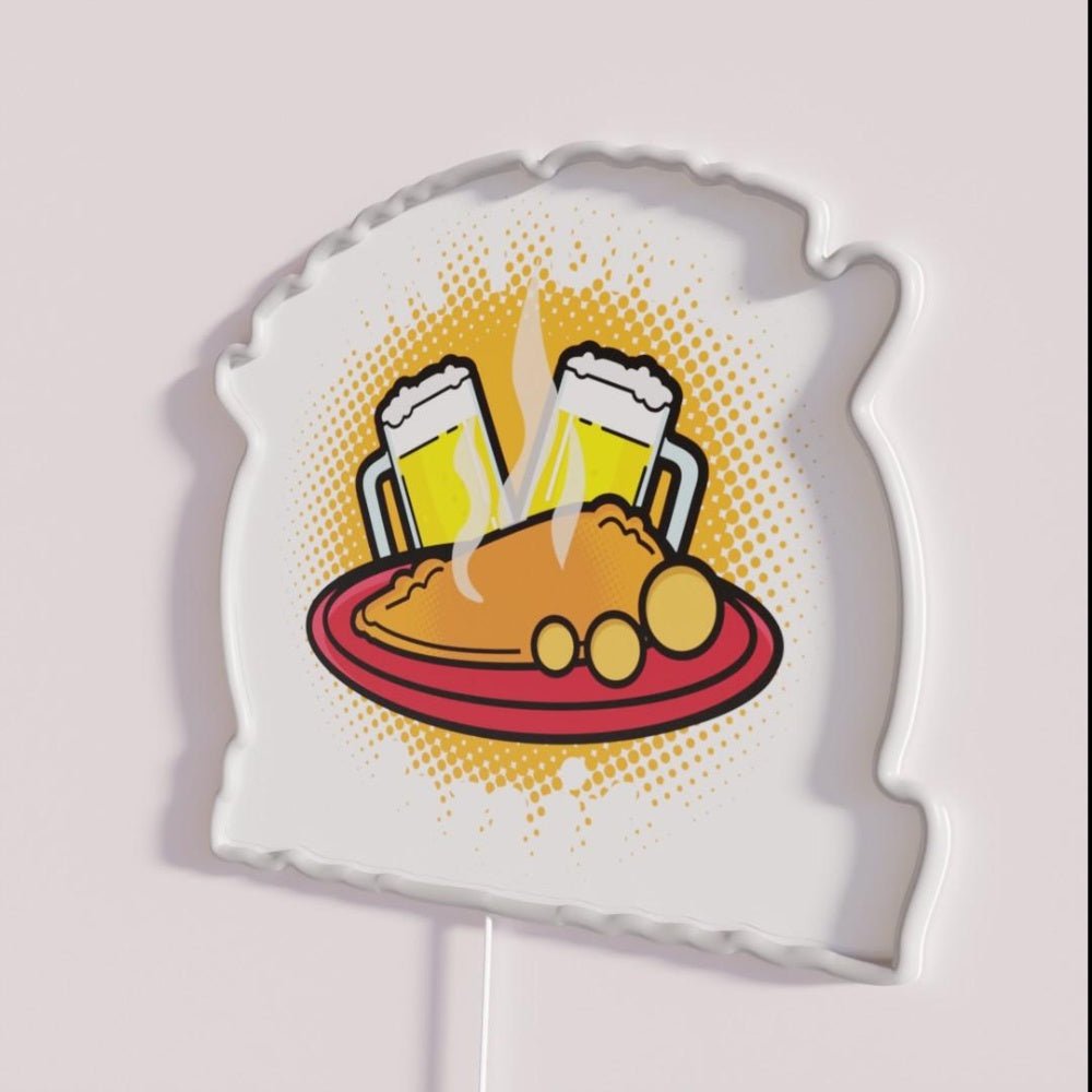 I Dont Give A Schnitzel Germany Food Rgb Led Neon Sign - Shineneon