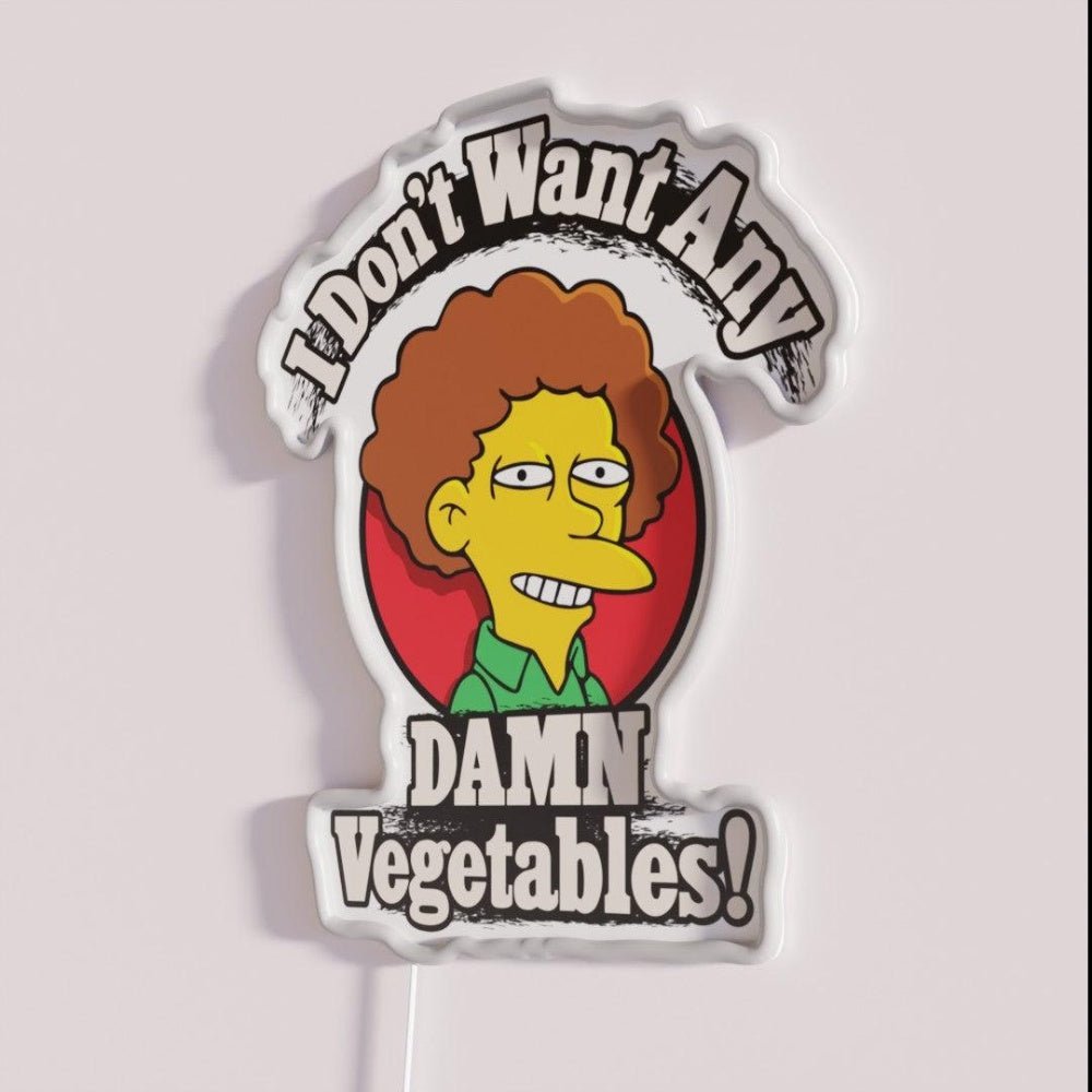 I Dont Want Any Damn Vegetables Rgb Led Neon Sign - Shineneon