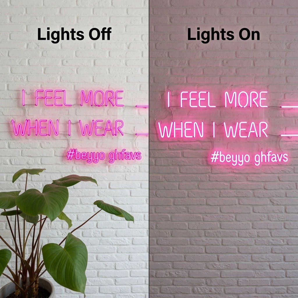 I Feel More When Wear LED Neon Sign - Shineneon