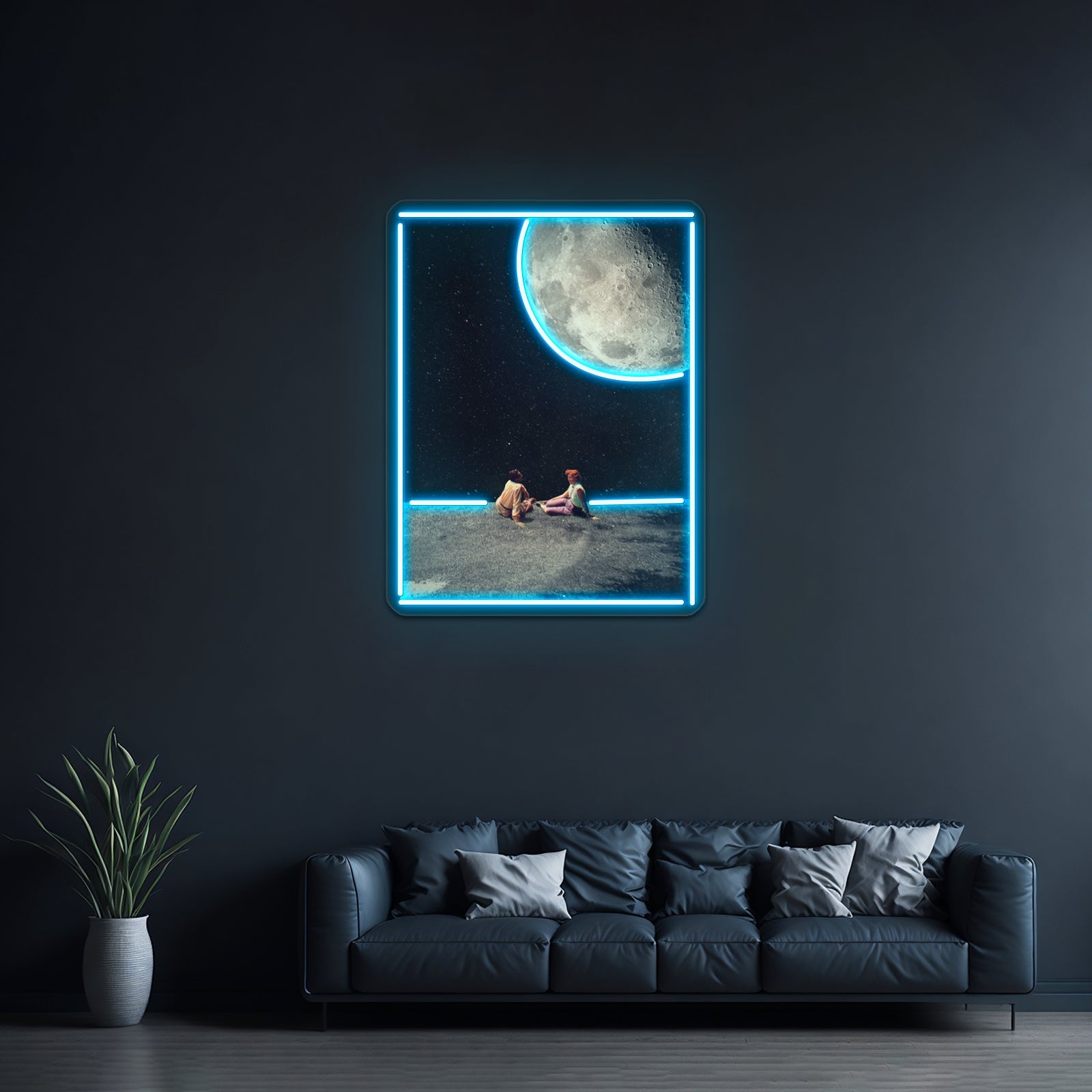 I Gave You The Moon For A Smile Artwork Led Custom Signs - Shineneon