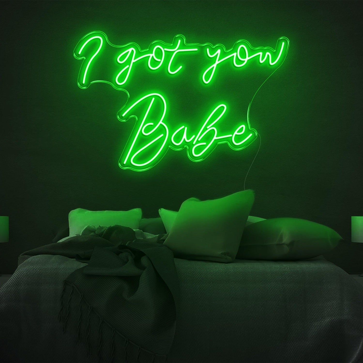 I Got You Babe White Led Neon Sign For Couples Bedroom Decor | Shineneon