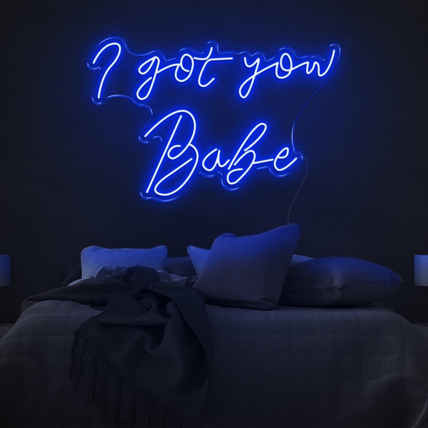 I Got You Babe White Led Neon Sign For Couples Bedroom Decor | Shineneon