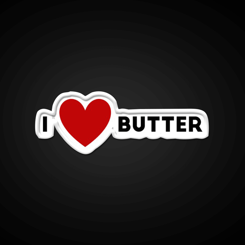 I Heart Butter Fast Food Led Neon Sign For Burger Place Rgb Color - Shineneon