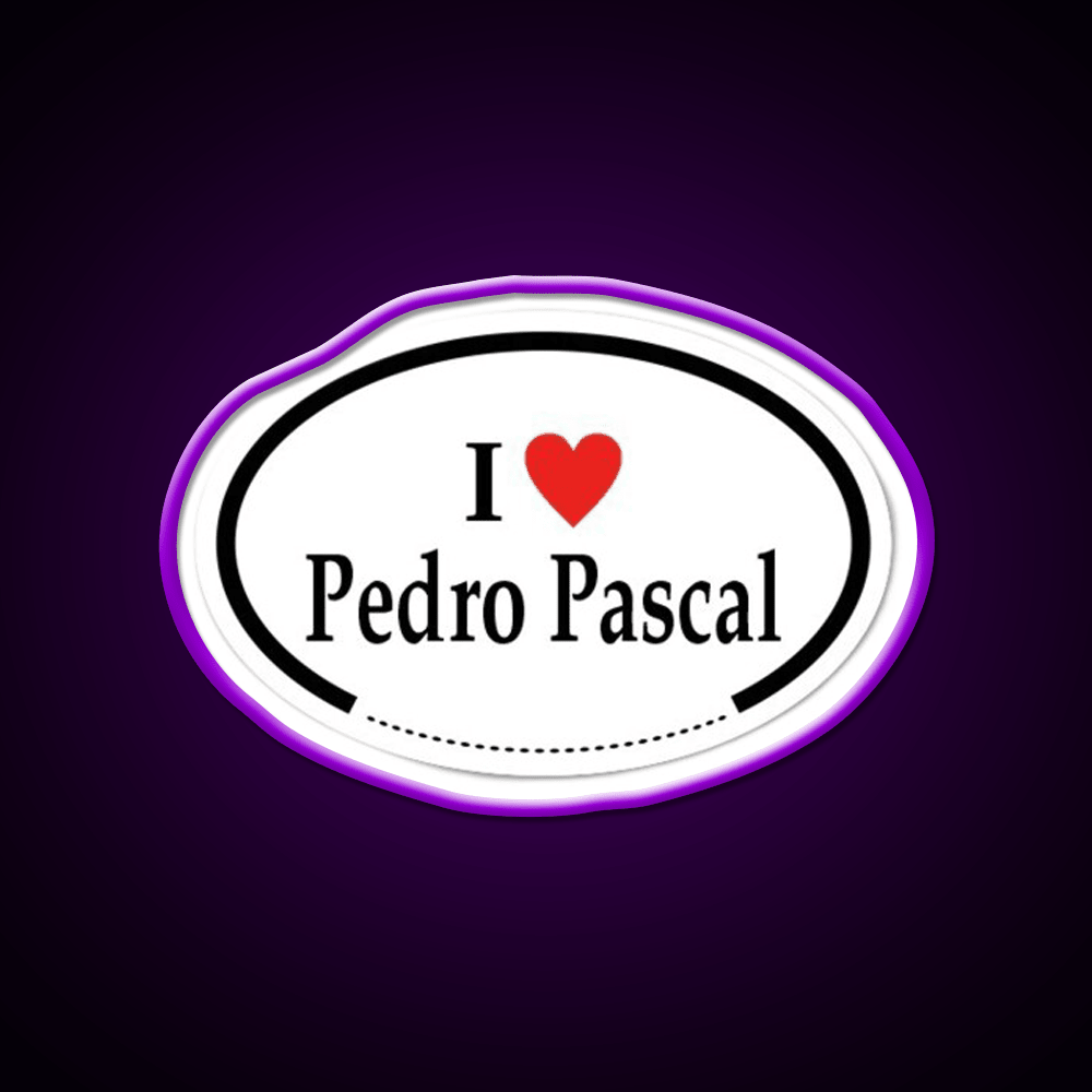 I Heart Pedro Pascal Whiskey Drink Bar Led Neon Sign Rgb Color - Shineneon