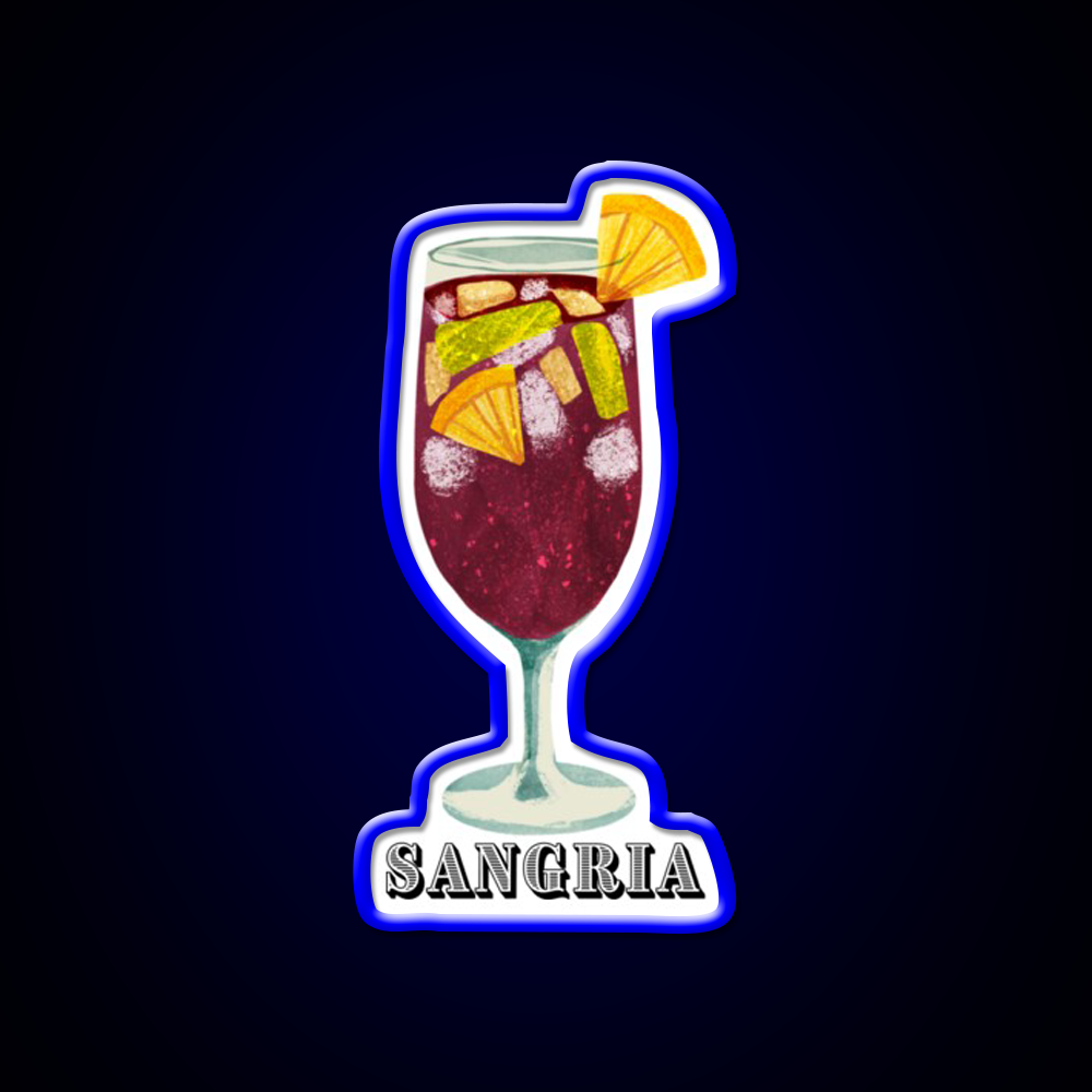 I Just Love Sangria Cocktail Bar Decor Led Neon Sign Rgb Color - LED neon sign view 5
