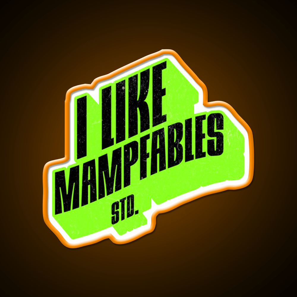 I Like Mampfables Live Healthy Fast Food Led Neon Sign For Burger Place Rgb Color - Shineneon