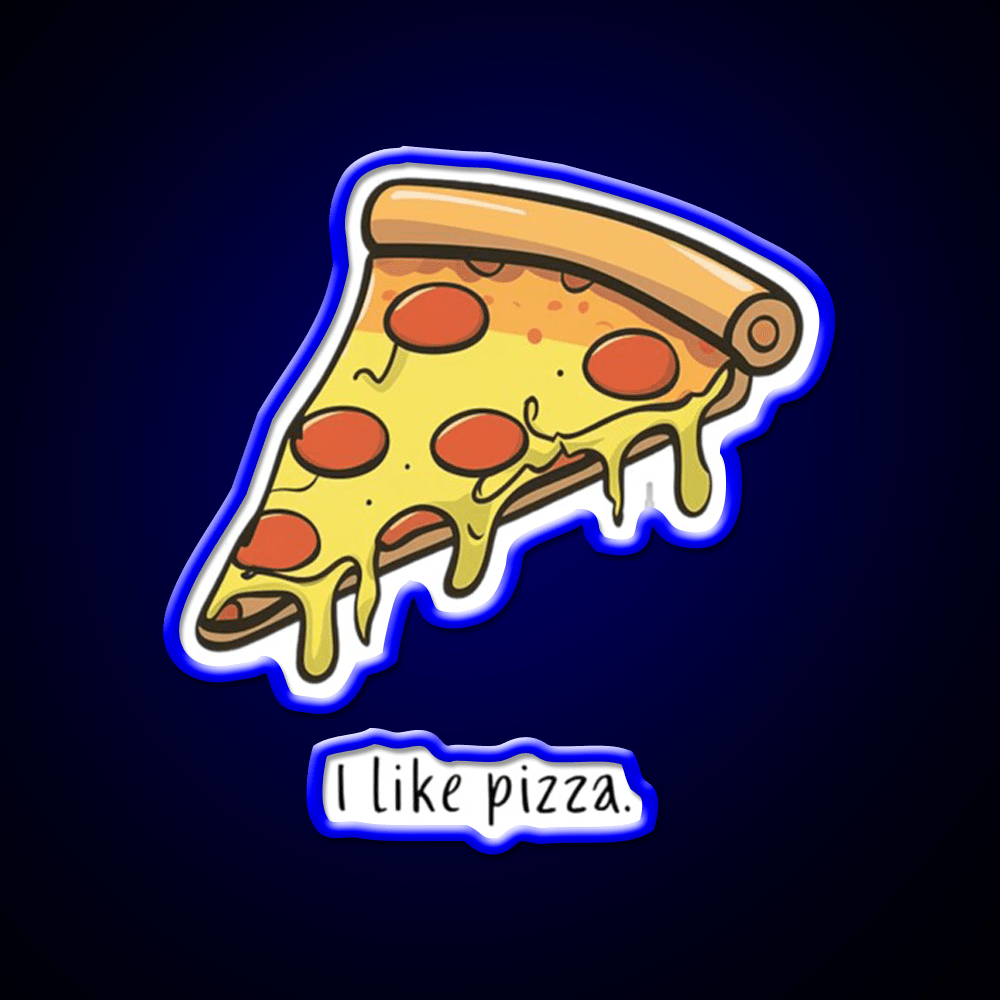 I Like Pizza Fast Food Led Neon Sign For Burger Place Rgb Color - Shineneon