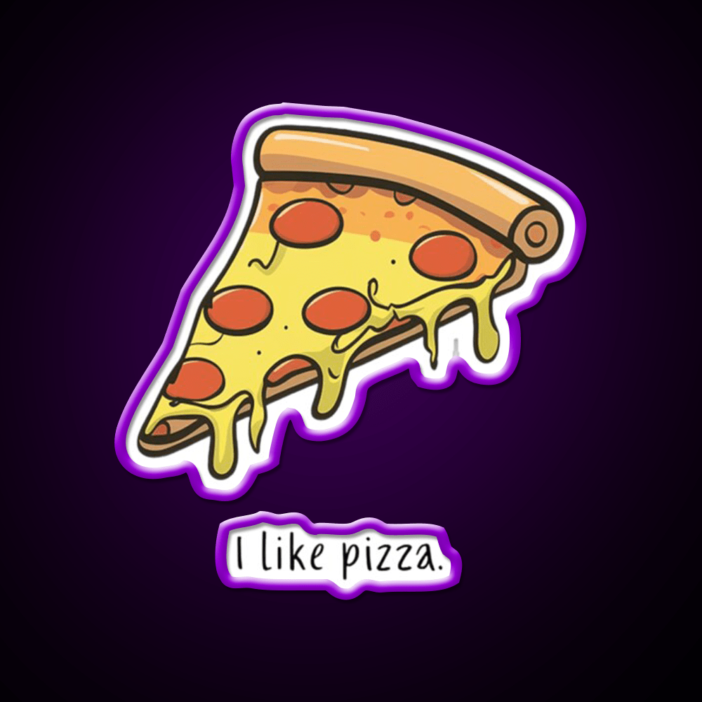 I Like Pizza Fast Food Led Neon Sign For Burger Place Rgb Color - Shineneon