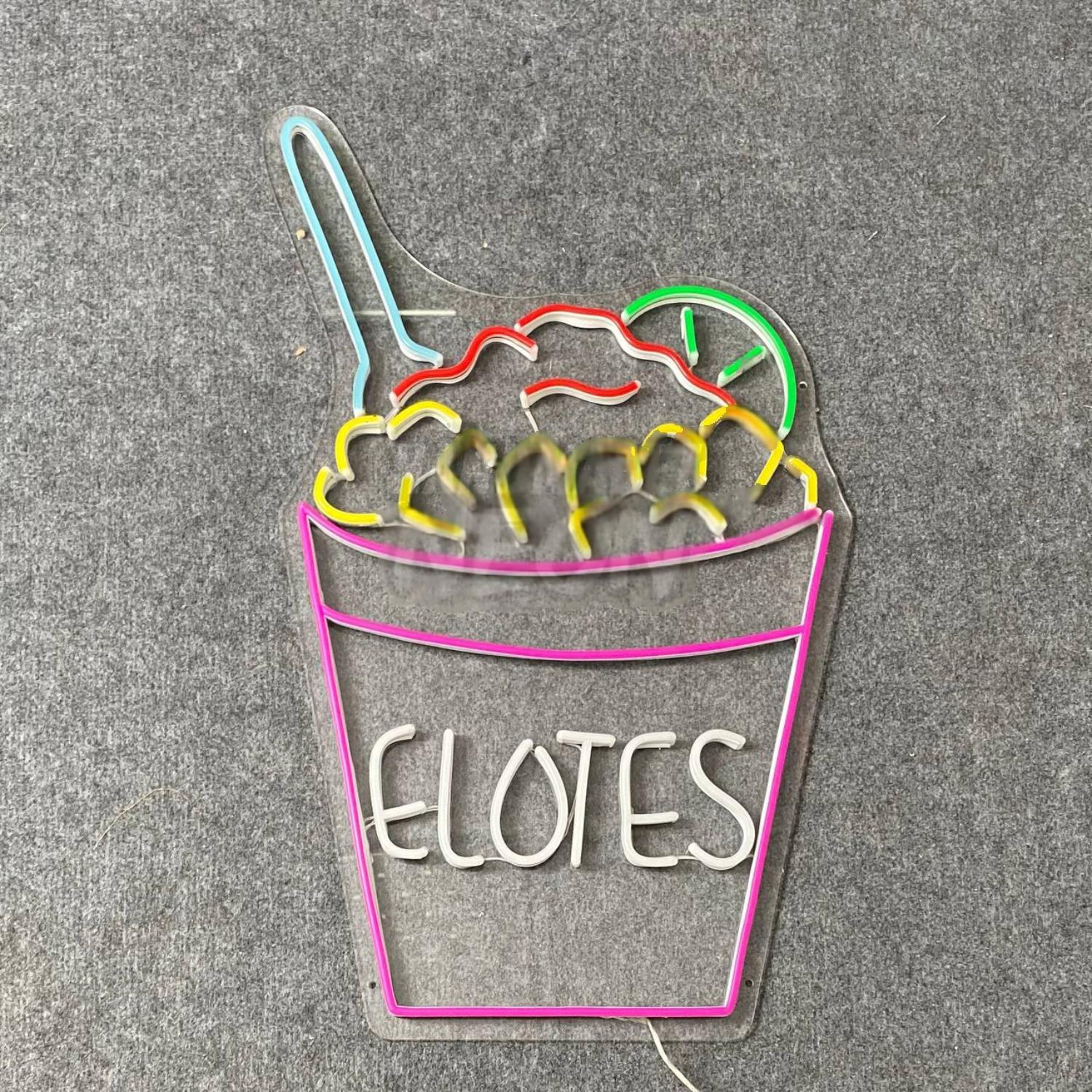 I Like You Elote Led Neon Sign Elote Fast Food Restaurant | Shineneon