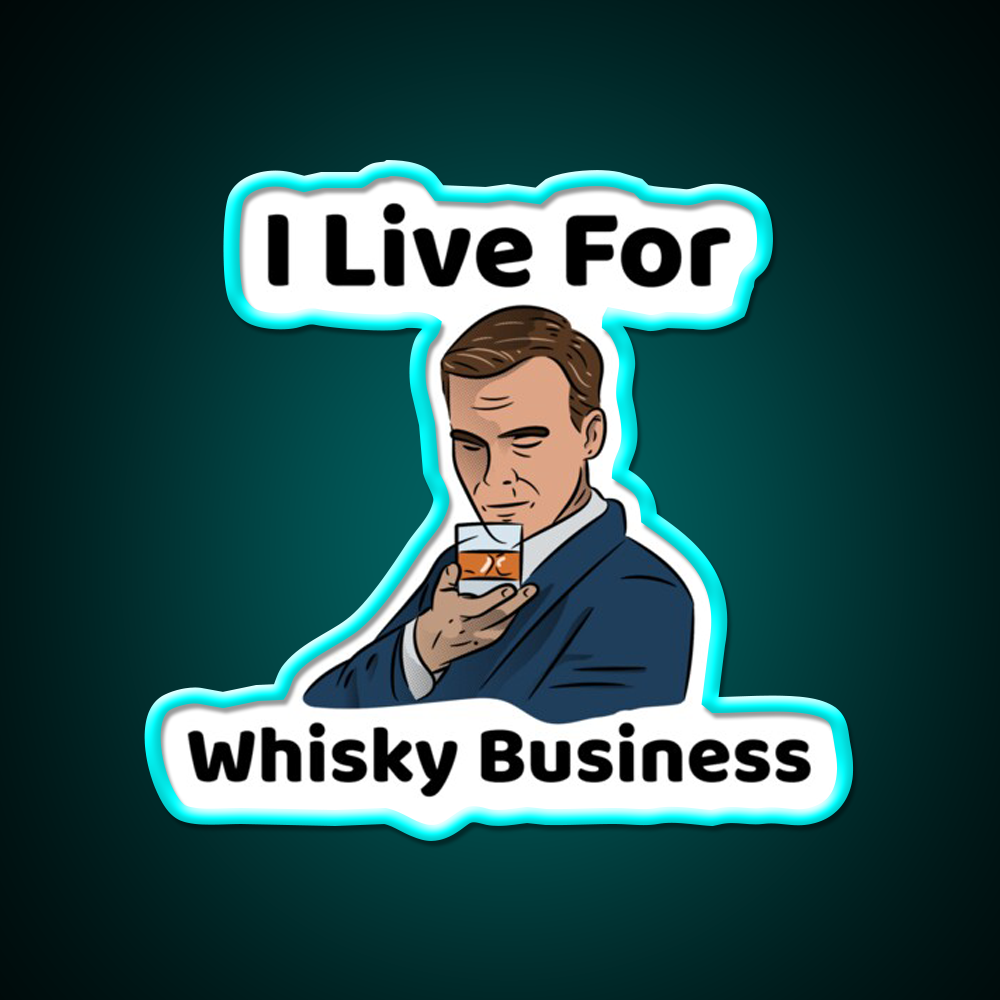 I Live For Whisky Business Whiskey Drink Bar Led Neon Sign Rgb Color