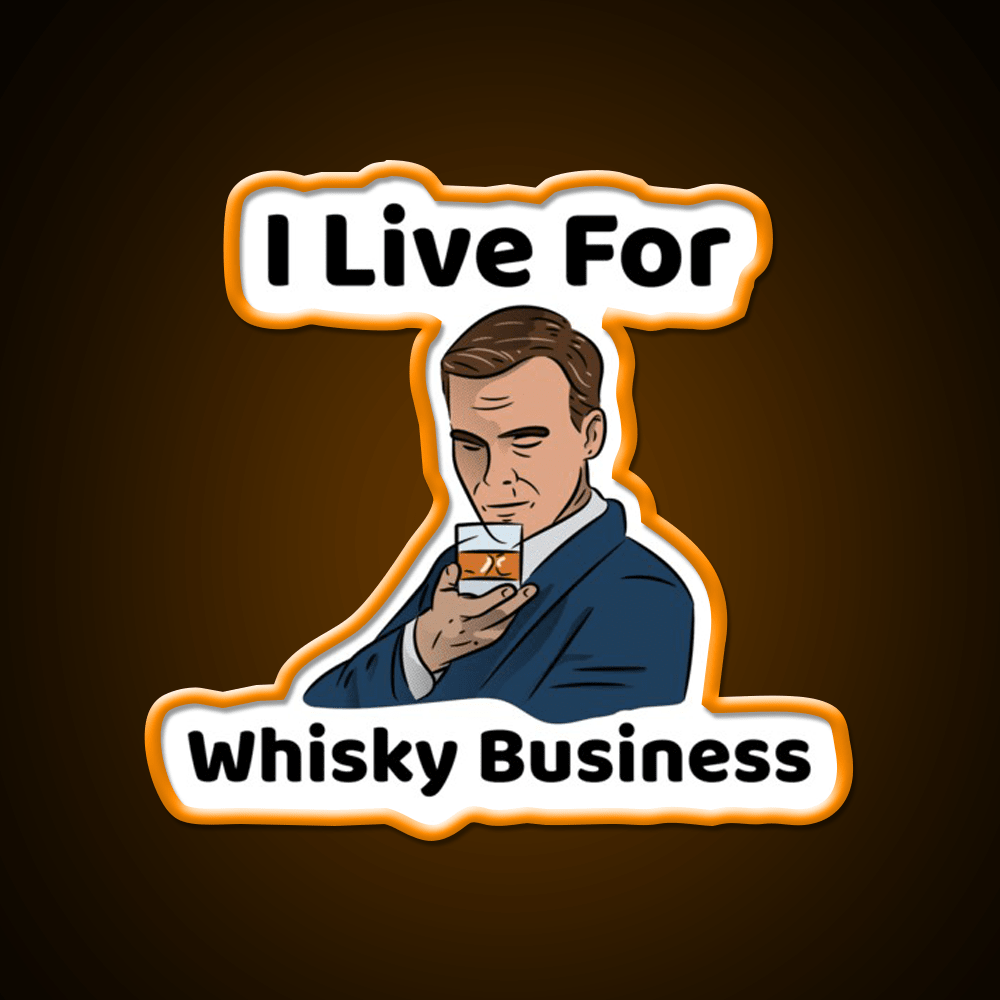 I Live For Whisky Business Whiskey Drink Bar Led Neon Sign Rgb Color - Shineneon