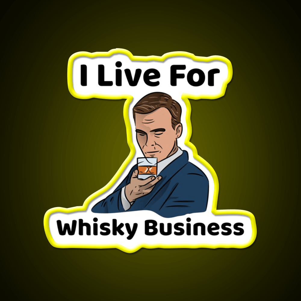 I Live For Whisky Business Whiskey Drink Bar Led Neon Sign Rgb Color - Shineneon