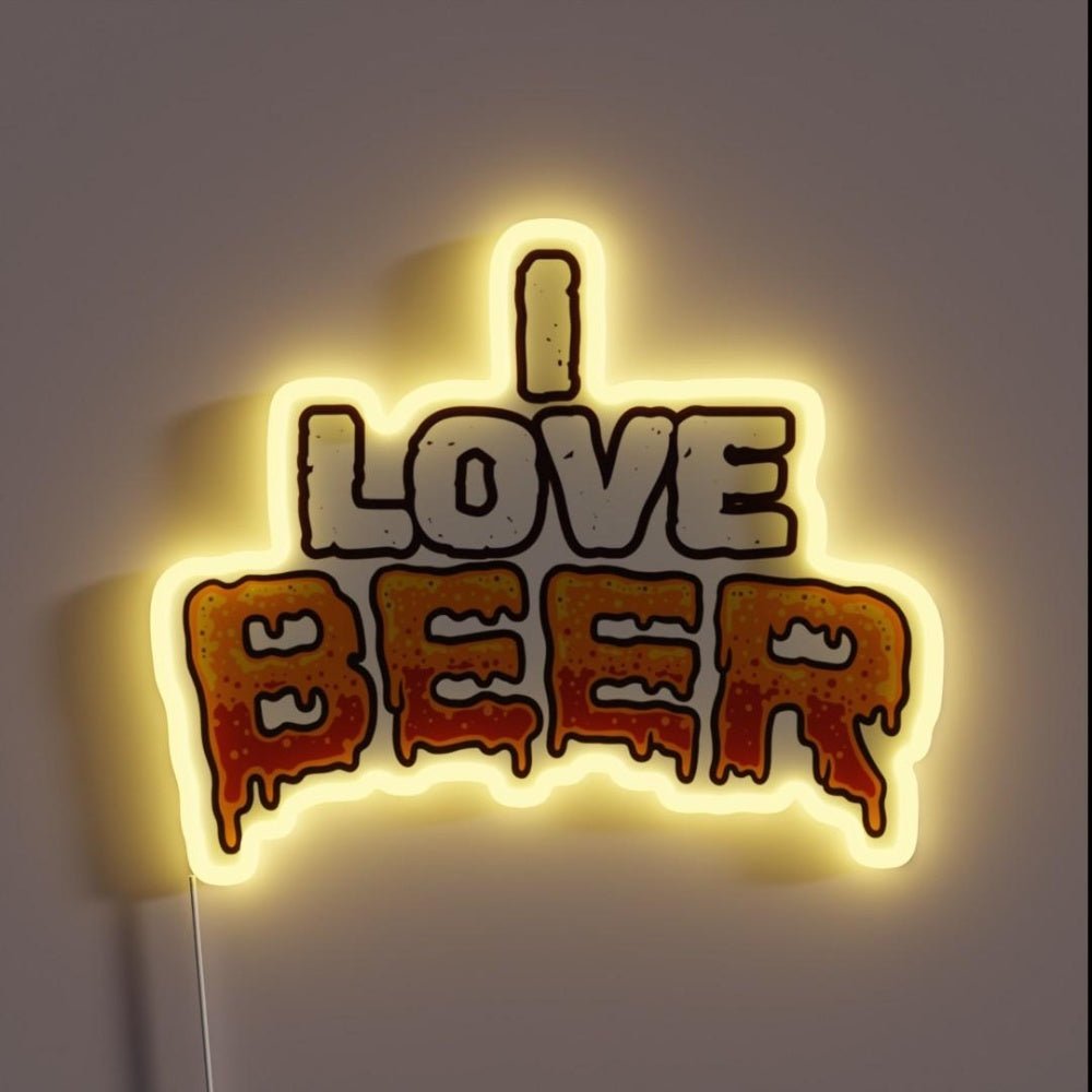 I Love Beer Rgb Led Neon Sign - Shineneon
