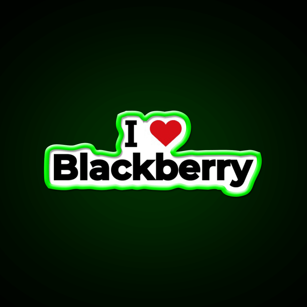I Love Blackberry Snack Food Led Neon Sign Rgb Color - Shineneon